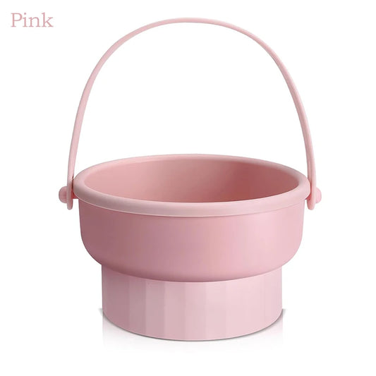 Revolutionary 3-in-1 Silicone Brush Cleaning Mat with Foldable Bowl & Quick Drying Tools - Elevate Your Makeup Hygiene!